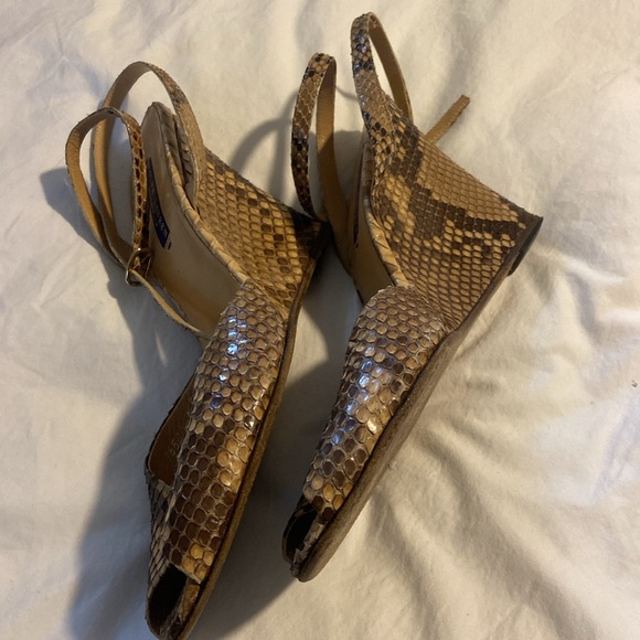 Snakeskin wedges - Picture 7 of 7
